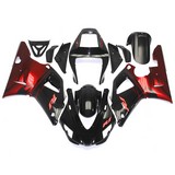 0511 Fairing Yamaha Yzf 1000 R1 98 99 Yzf-R1 1998 1999 Red Black Flames